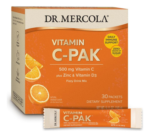 Vitamina C Dr Mercola, 30 Porções, Antioxidante E Eficaz