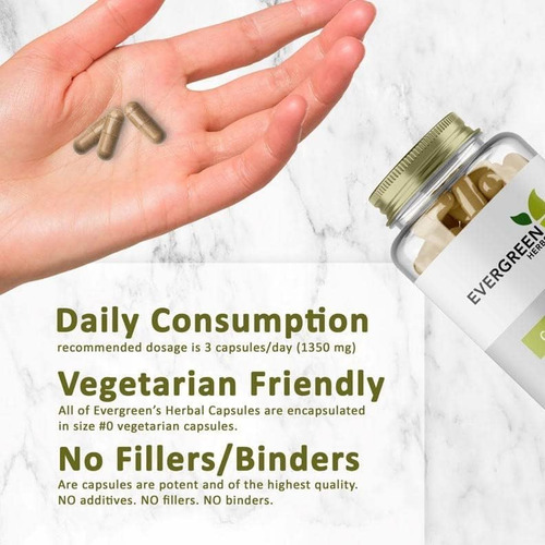 Cápsulas Evergreen Herbs Cocolmeca - 450 Mg. - 90 Cápsulas - - Imagem 9