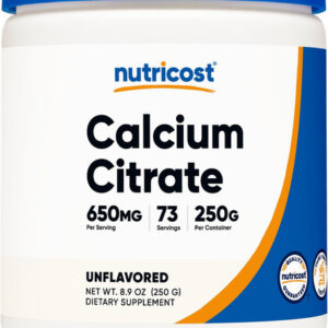 Pó De Citrato De Cálcio Nutricost Nutricost 250 G Sem