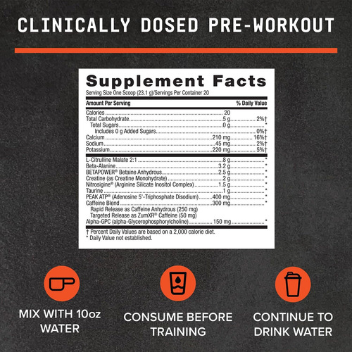 Pre Workout Beyond Raw Lit Advanced Sweet Tart 20 Porções - Imagem 5