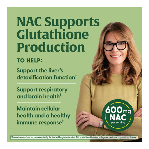 Suplemento De Nac De Megafood N -acetil Cisteína 600mg Por A - Imagem 3