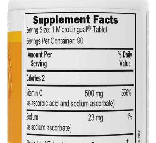 Vitamina C De Fonte Superior Derrete 500 Mg - 90 Comprimidos - Imagem 4
