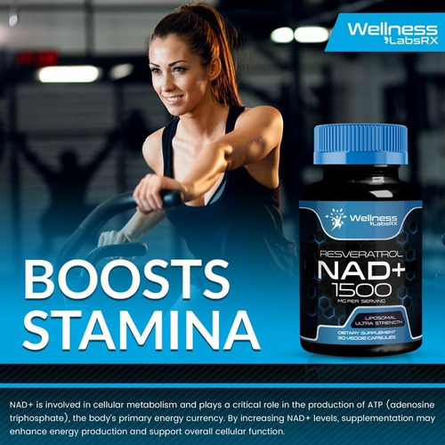 Suplemento Nad, 1500 Mg - Suplemento Nad + Lipossomal Com Re - Imagem 8