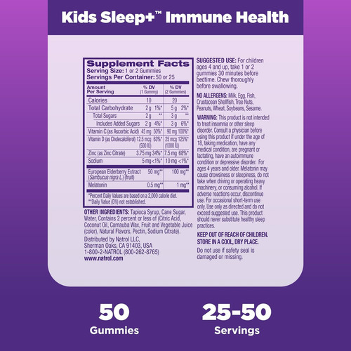 Gomas Natrol Kids Sleep+ Para Imunidade E Sono - Imagem 10