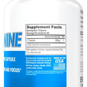 Evlution L-theanine 200mg: Foco E Relaxamento
