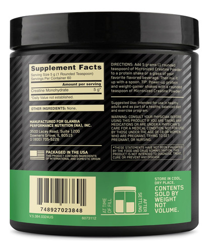 Creatina Optimum Em Pó, 300g, 1 - Imagem 9