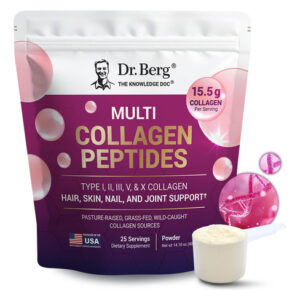 Pó De Colágeno Dr. Berg Multi Peptídeos De Colágeno 375g