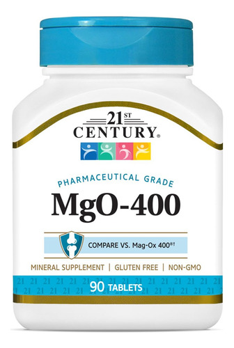 Comprimidos De Mgo 400 Mg Do Século Xxi, 90 Unidades, Sortid