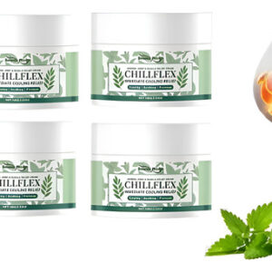 4 Frascos De Creme Calmante De Mentol Para Homens E Mulheres