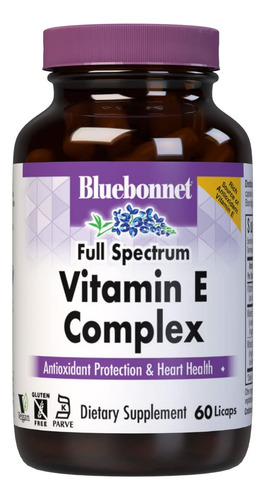 Bluebonnet Natural Full Spectrum Vitamin E Complex - 60 Lica - Imagem 7