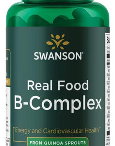 Swanson Real Food Vitamina B-complex 60 Cápsulas Vegetais