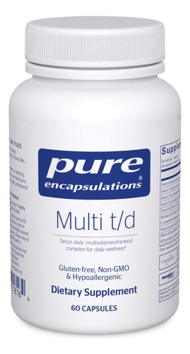 Pure Encapsulations Multi - Suplemento Multivitamínico E Min