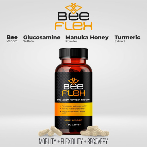 Suplementos Aura Vitamins Bee Flex Joint Support 60 Cápsulas - Imagem 5