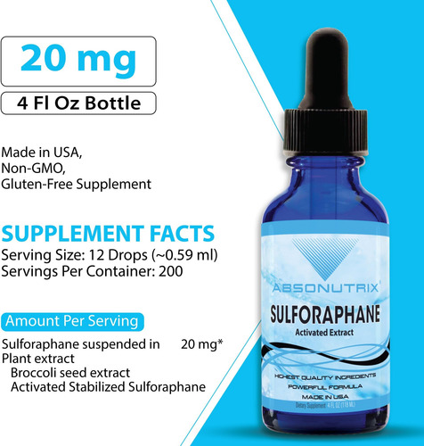 O Sulforafano Ativado E Estabilizado De Absonutrix, 20 Mg, 2 - Imagem 10