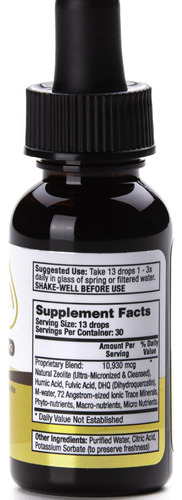 Gotas De Zeólita Pura 1 Oz Suporte