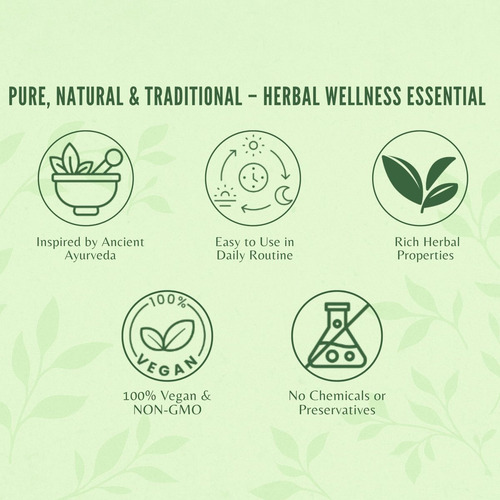 Ayurvedashree Centella Asiatica Em Pó 200g - Vegano E Sem Gl - Imagem 5