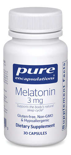 Pure Encapsulations Melatonina 3 Mg - Suplemento Para Makeup