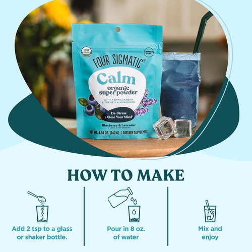 Quatro Sigmatic Calm Super Powder Orgânico Superalimento Em - Imagem 9