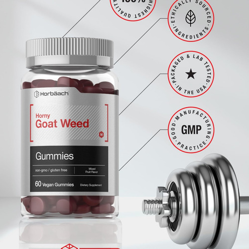 Gomas Horbäach Horny Goat Weed | 60 Veganas - Imagem 16