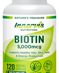 Innervisnutrition Biotina 5.000 Mcg - 120 Cápsulas Veganas