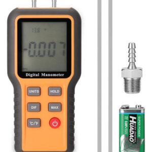 / Manômetro Digital 12 Unidades Pressão Tubos