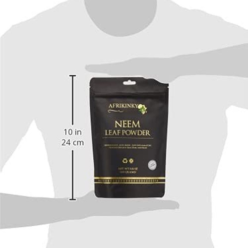 Afrikinky Pó De Neem 250g Para Pele E Cabelo