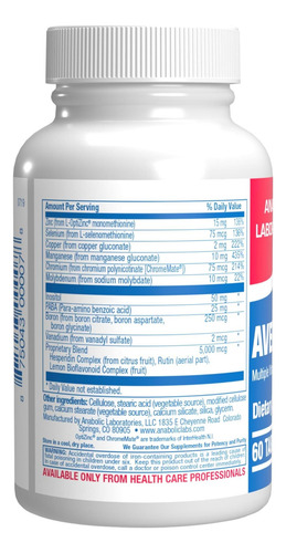 Multivitamínico 30 Em 1: Adultos Com Ferro E Antioxidantes - Imagem 3