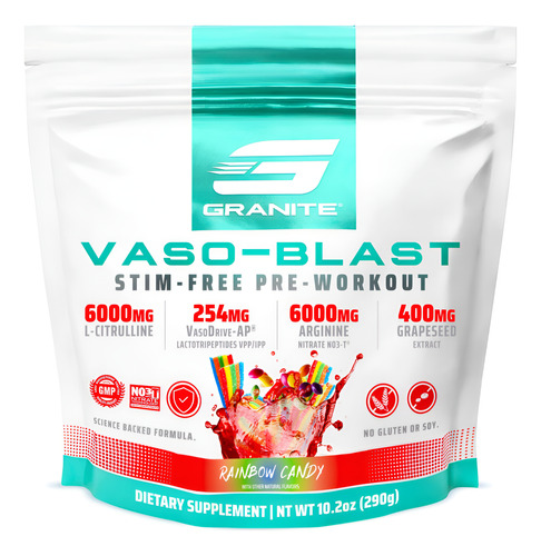 Suplementos De Granito Pré-treino Vaso Blast Rainbow Candy 2