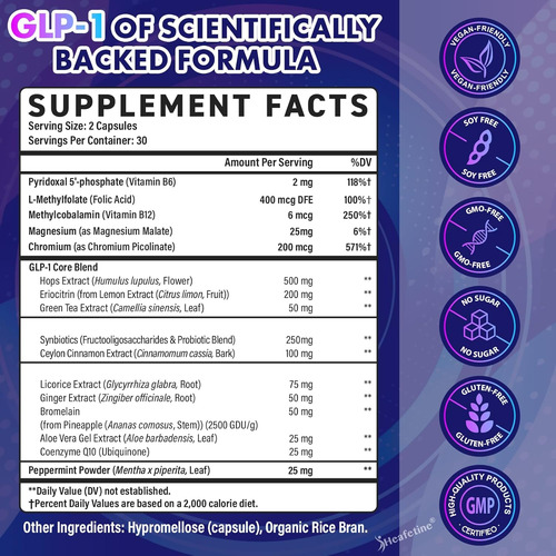 Suplemento De Glp-1 Para Mulheres E Homens, Naturally For Gl - Imagem 9