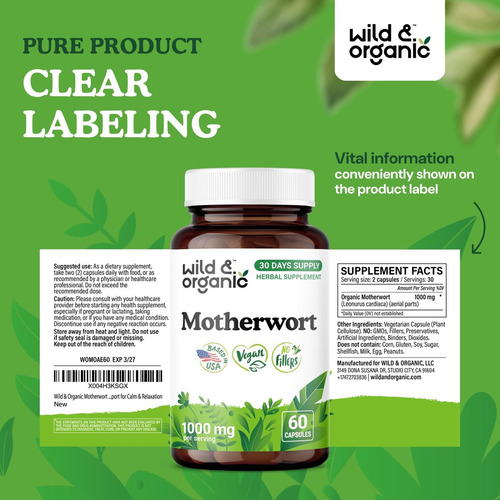 Cápsulas Mãe Da Selva Selvagem E Orgânica 1000 Mg - 60 Vegan - Imagem 5