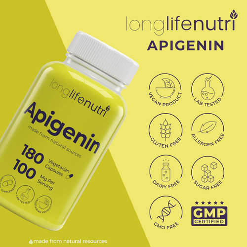Apigenina 100mg-bioflavonóide Natural Do Extrato De Camomila - Imagem 15