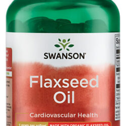 Óleo De Linhaça Swanson 1000 Mg 100 Géis