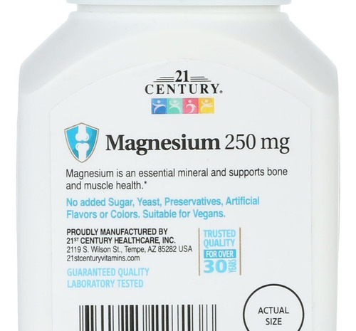 Magnésio Do Século 21 250 Mg, 110 Comprimidos - Imagem 7