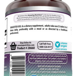 Suplemento Msm Amazing Nutrition 1500mg 180 Comprimidos