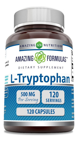 Suplemento De L-triptofano Amazing Nutrition 500 Mg 120 - Imagem 2