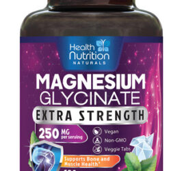 Suplemento Health Nutrition Naturals Magnésio Glicinato 250