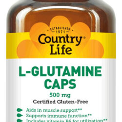 Suplemento Country Life L-glutamina 500 Mg Com B6 100 Cápsul