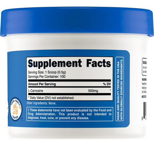 Suplemento Nutricost L-carnosina Em Pó 50g (100 Porções) - Imagem 4