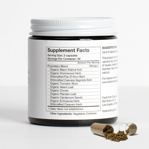 Herbal Detox Food Over Drugs Parasite Formula 60 Cápsulas - Imagem 2