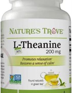 Natures Trove L-teanina 200mg Tamanho Super Valor - 365 Cáp