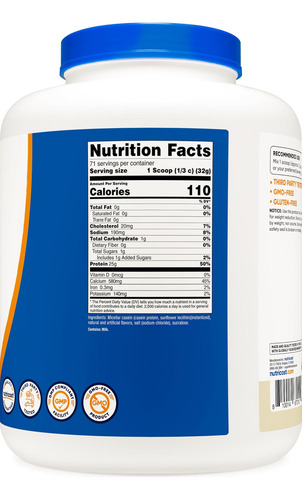 Proteína De Caseína Nutricost 5lb Baunilha - Caseína Micelar - Imagem 10