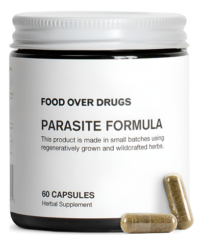 Herbal Detox Food Over Drugs Parasite Formula 60 Cápsulas