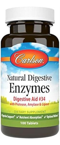 Carlson - Enzimas Naturais, Aid 34 Com Protease, Amilase E L - Imagem 7