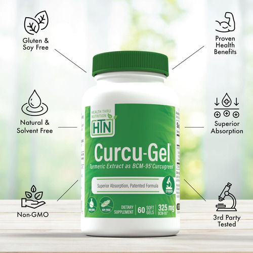 Saúde Através Da Nutrição Curcu-gel Curcumina Curcuma - Imagem 4