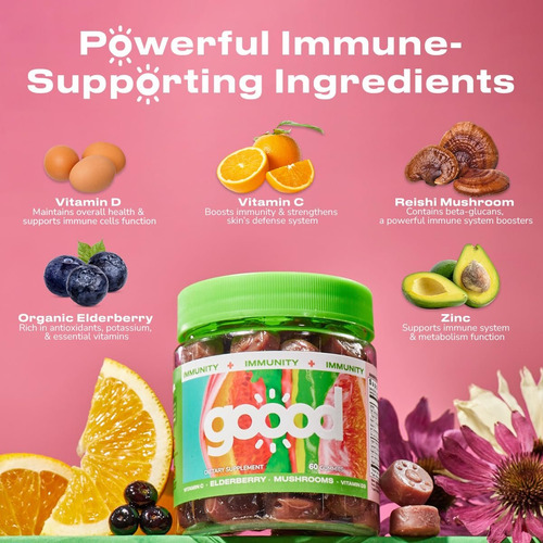 Gomas Good Wellness Good Immunity: Vitamina C E Zinco - Imagem 5
