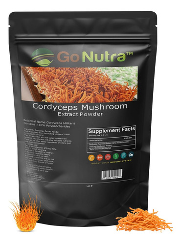 Pó De Cordyceps Go Nutra 113 G | Extrato 30% - Imagem 4