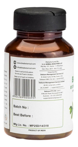 Bixa Botanical Bacopa Botánica 450 Mg - Suplemento De Ervas - Imagem 2