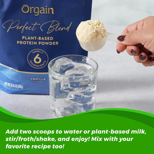 Orgain Vegano Orgânico Perfect Perfect Blend Protein Powder, - Imagem 14