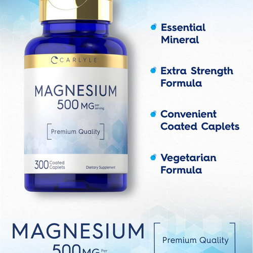 Carlyle Magnésio 500mg | 300 Comprimidos Veganos - Imagem 5