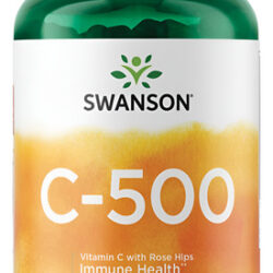 Suplemento De Vitamina C Swanson 500 Mg Com Roseira Brava (2
